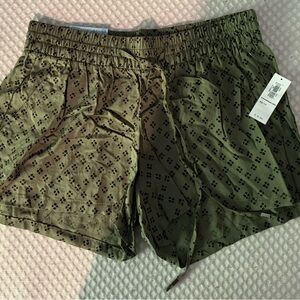NWT green and black shorts